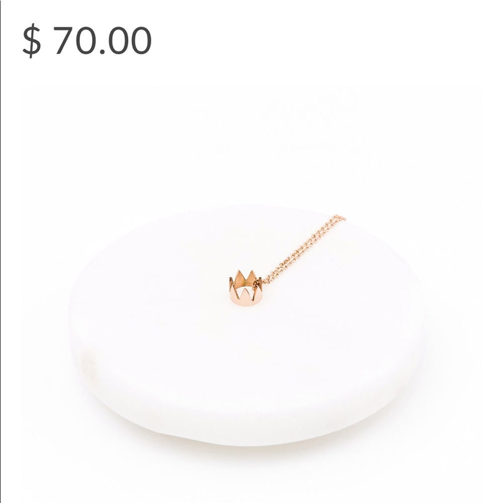 Rose Gold Crown Necklace 👑